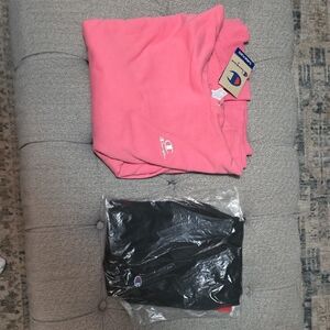 Champion Pink and Black Sweatshirt Set
